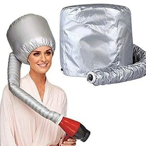 Hair Dryer Attachment, Portable Soft Bonnet Hood - Adjustable Hooded Hair Dryer